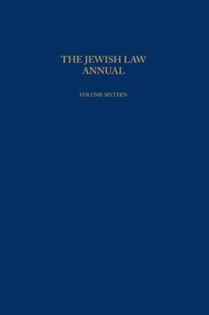 The Jewish Law Annual Volume 16, Paperback / softback Book