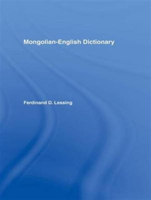 Mongolian-English Dictionary, Paperback / softback Book