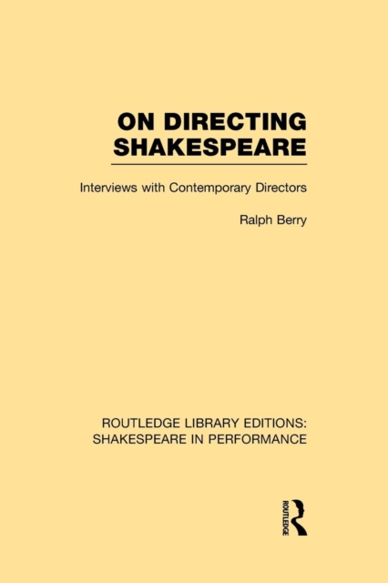 On Directing Shakespeare, Paperback / softback Book