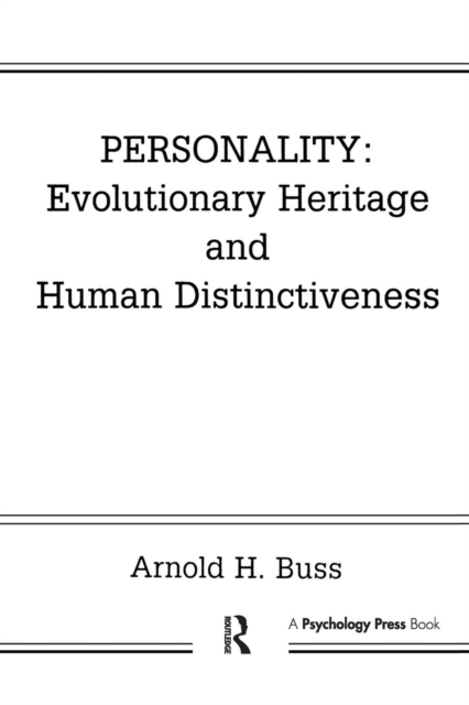 Personality: Evolutionary Heritage and Human Distinctiveness, Paperback / softback Book