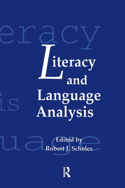 Literacy and Language Analysis, Paperback / softback Book