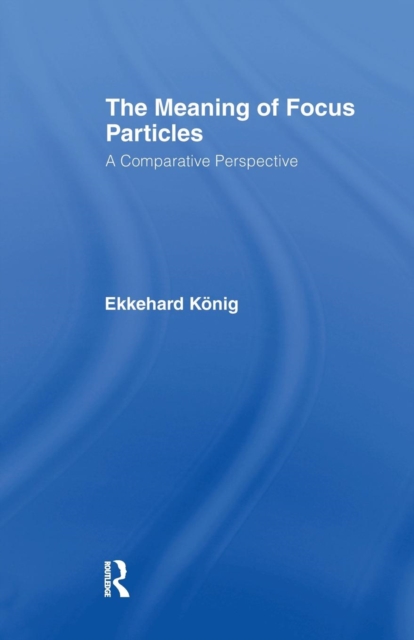 The Meaning of Focus Particles : A Comparative Perspective, Paperback / softback Book