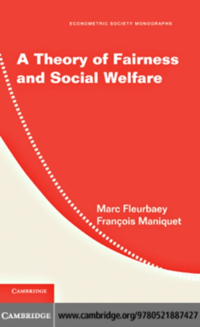 Theory of Fairness and Social Welfare, PDF eBook