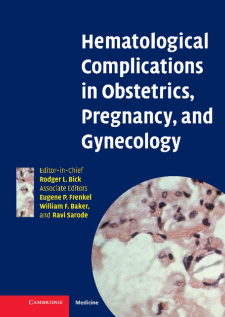 Hematological Complications in Obstetrics, Pregnancy, and Gynecology, EPUB eBook