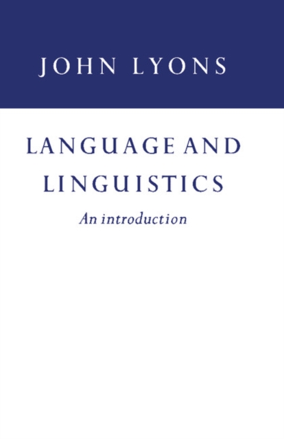 Language and Linguistics, PDF eBook
