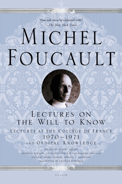Lectures on the Will to Know, Paperback / softback Book