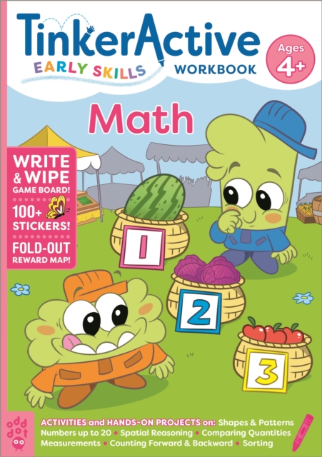 TinkerActive Early Skills Math Workbook Ages 4+, Paperback / softback Book