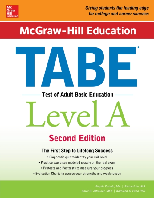 McGraw-Hill Education TABE Level A, Second Edition, EPUB eBook
