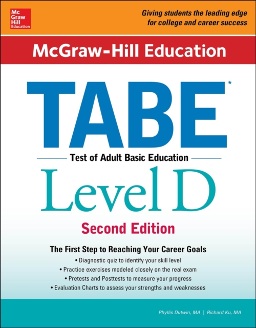McGraw-Hill Education TABE Level D, Second Edition, EPUB eBook