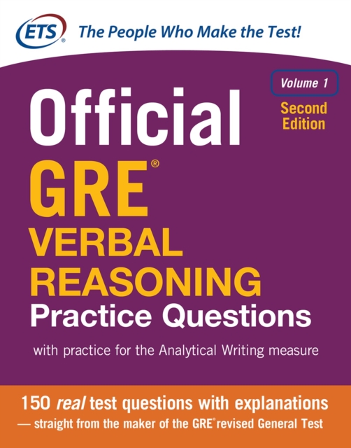 Official GRE Verbal Reasoning Practice Questions, Second Edition, EPUB eBook
