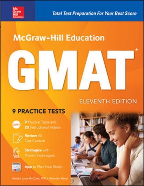 McGraw-Hill Education GMAT, Eleventh Edition, Paperback / softback Book