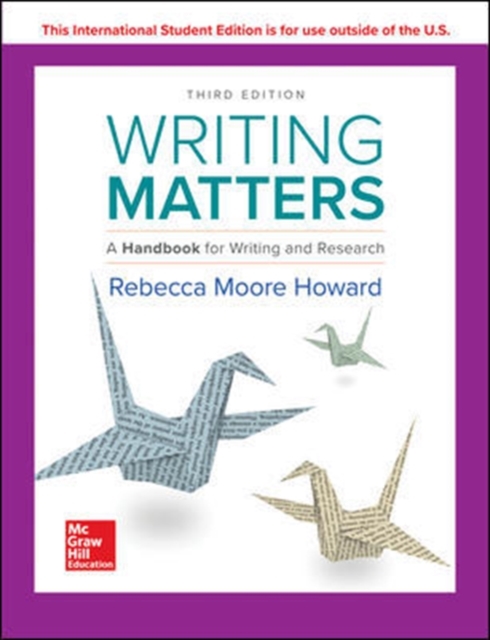 ISE Writing Matters: A Handbook for Writing and Research 3e TABBED, Paperback / softback Book