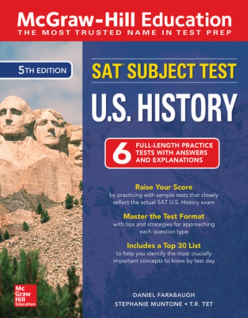 McGraw-Hill Education SAT Subject Test U.S. History, Fifth Edition, Paperback / softback Book