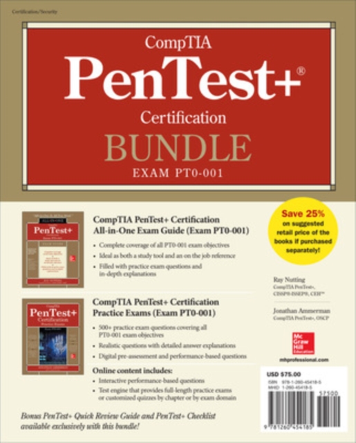 CompTIA PenTest+ Certification Bundle (Exam PT0-001), Book Book