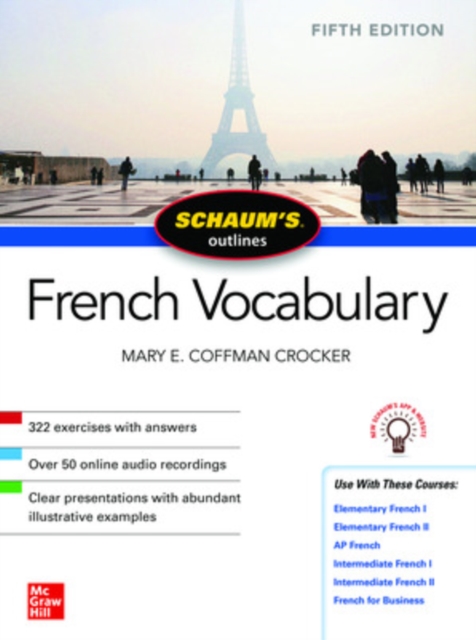 Schaum's Outline of French Vocabulary, Fifth Edition, Paperback / softback Book