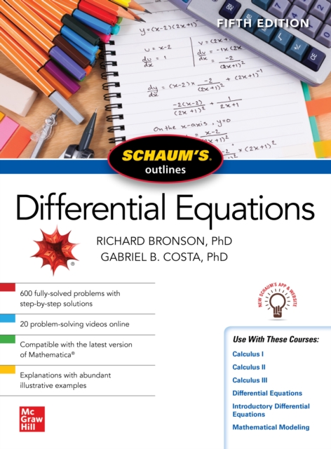 Schaum's Outline of Differential Equations, Fifth Edition, EPUB eBook
