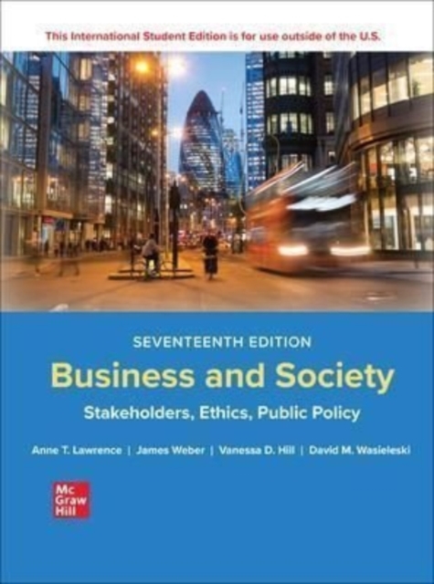Business and Society: Stakeholders Ethics Public Policy ISE, Paperback / softback Book