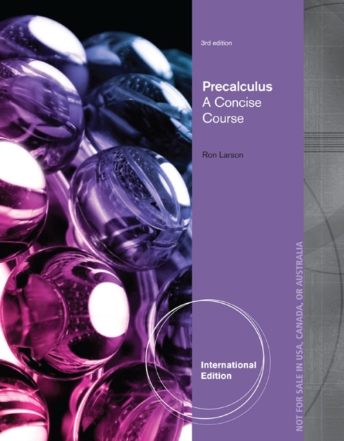 Precalculus : A Concise Course, International Edition, Paperback Book