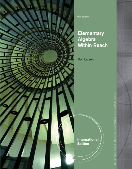 Elementary Algebra, International Edition, Paperback / softback Book