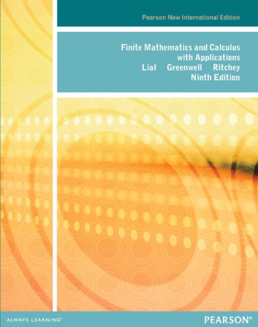 Finite Mathematics and Calculus with Applications : Pearson New International Edition, Paperback / softback Book