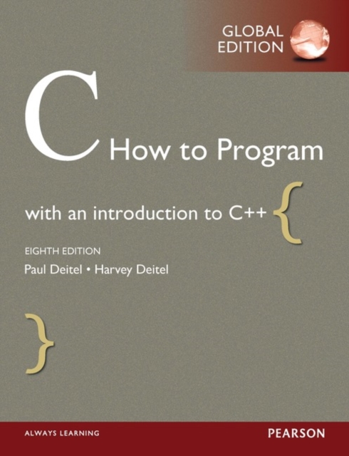 C How to Program, Global Edition, Paperback / softback Book