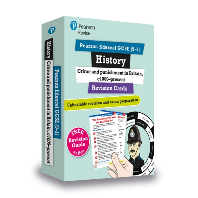 Pearson REVISE Edexcel GCSE History Crime and Punishment in Britain Revision Cards (with free online Revision Guide and Workbook): For 2024 and 2025 exams (Revise Edexcel GCSE History 16), Multiple-component retail product Book