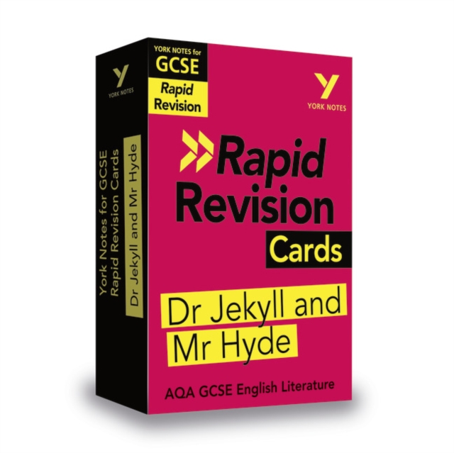 York Notes for AQA GCSE Rapid Revision Cards: The Strange Case of Dr Jekyll and Mr Hyde catch up, revise and be ready for and 2023 and 2024 exams and assessments, Cards Book