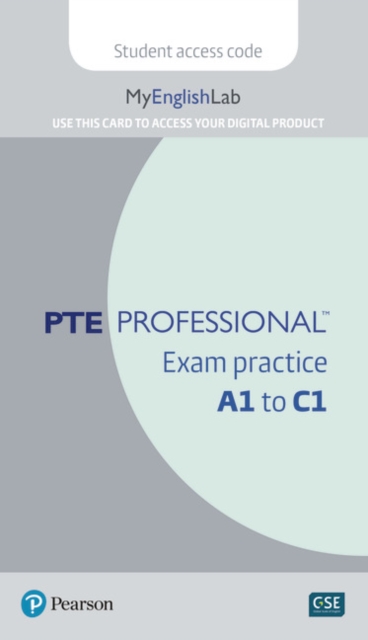 PTE Professional (TM) exam practice, Digital product license key Book