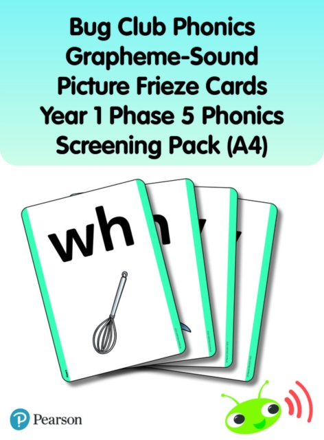 Bug Club Phonics Grapheme-Sound Picture Frieze Cards Year 1 Phase 5 Phonics screening pack (A4), Cards Book