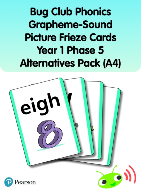 Bug Club Phonics Grapheme-Sound Picture Frieze Cards Year 1 Phase 5 alternatives (A4), Cards Book