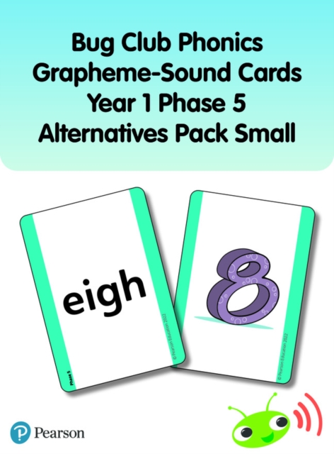 Bug Club Phonics Grapheme-Sound Cards Year 1 Phase 5 Alternatives Pack (Small), Cards Book