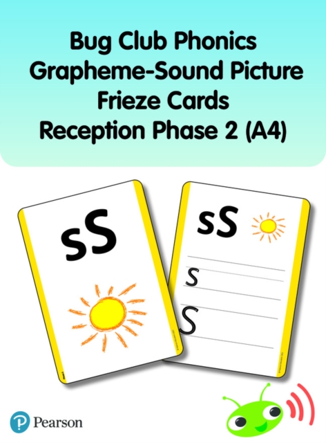Bug Club Phonics Grapheme-Sound Picture Frieze Cards Reception Phase 2 (A4), Cards Book