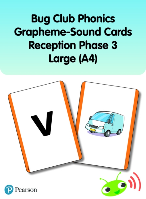 Bug Club Phonics Grapheme-Sound Cards Reception Phase 3 Large (A4), Cards Book