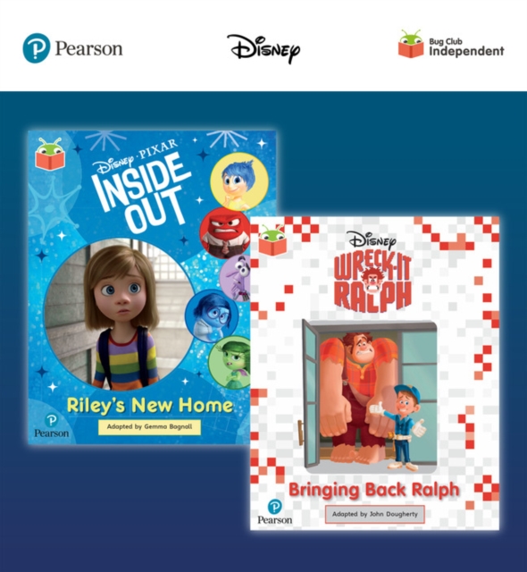Pearson Bug Club Disney Year 2 Pack D, including Purple and White book band readers; Inside Out: Riley's New Home, Wreck-It Ralph: Bringing Back Ralph, Multiple-component retail product Book