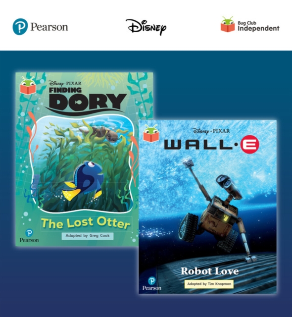 Pearson Bug Club Disney Year 2 Pack A, including Orange and Turquoise book band readers; Finding Dory: The Lost Otter, Wall-E: Robot Love, Mixed media product Book