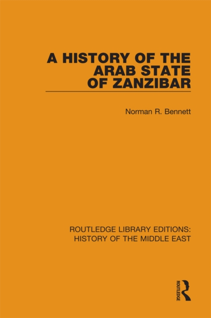 A History of the Arab State of Zanzibar, PDF eBook