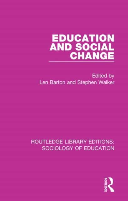Education and Social Change, PDF eBook