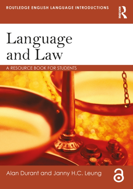 Language and Law : A resource book for students, PDF eBook