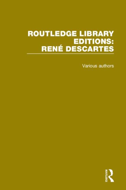 Routledge Library Editions: Rene Descartes, PDF eBook