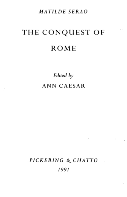 The Conquest of Rome by Matilde Serao, PDF eBook