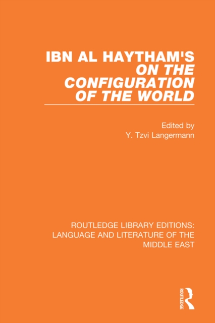 Ibn al-Haytham's On the Configuration of the World, PDF eBook