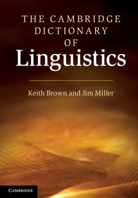 Cambridge Dictionary of Linguistics, EPUB eBook