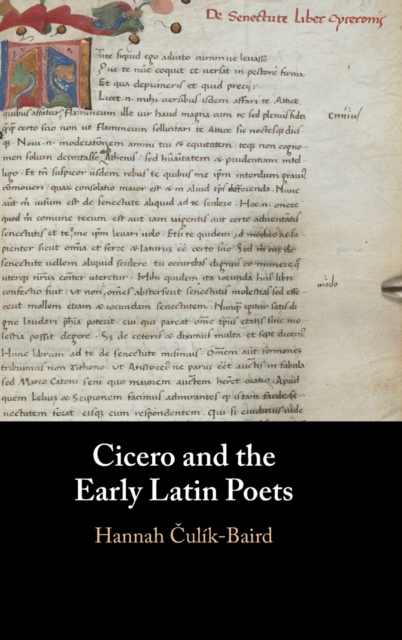 Cicero and the Early Latin Poets, Hardback Book