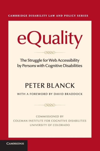 eQuality : The Struggle for Web Accessibility by Persons with Cognitive Disabilities, Paperback / softback Book