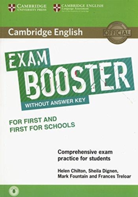 Cambridge English Exam Booster for First and First for Schools without Answer Key with Audio : Comprehensive Exam Practice for Students, Multiple-component retail product Book