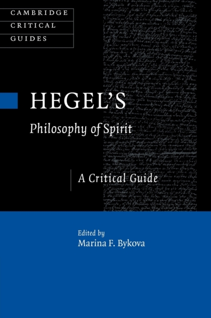 Hegel's Philosophy of Spirit : A Critical Guide, Paperback / softback Book