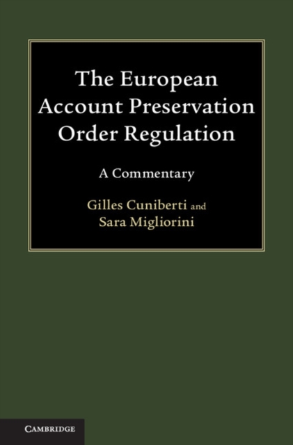 European Account Preservation Order Regulation : A Commentary, PDF eBook