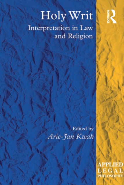 Holy Writ : Interpretation in Law and Religion, EPUB eBook