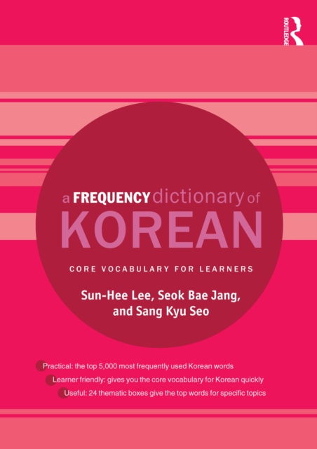 A Frequency Dictionary of Korean : Core Vocabulary for Learners, PDF eBook