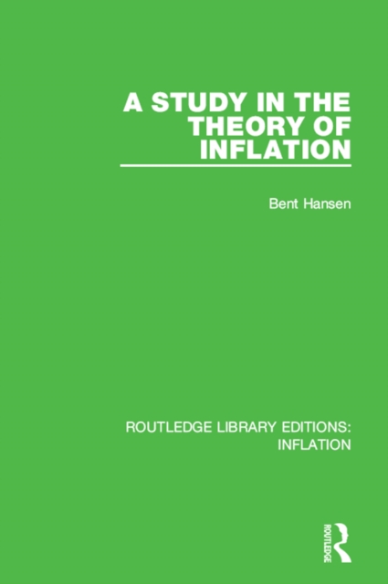 A Study in the Theory of Inflation, EPUB eBook